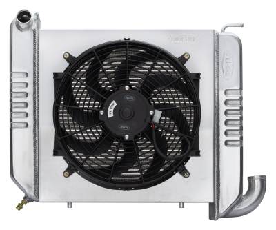 Cold Case Radiators - Cold Case Radiators CHV712AK Alum Radiator 16" Fan for 65-68 Corvette SBC