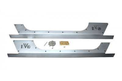 EVO Manufacturing - EVO Manufacturing EVO-1047-2D Raw RockSkins for 07-18 Jeep Wrangler JK 2DR