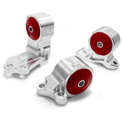 Innovative Mounts - Innovative Mounts B49150-95A Billet Engine Mount Kit for 88-91 Honda Civic/CRX
