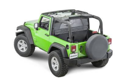 MasterTop - MasterTop 14400335 Zip Down WindStopper Black Diamond for 07-18 Wrangler JK 2DR