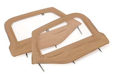 MasterTop - MasterTop 16029217 Fabric Upper Door Skins & Frame Spice for 97-06 Wrangler TJ