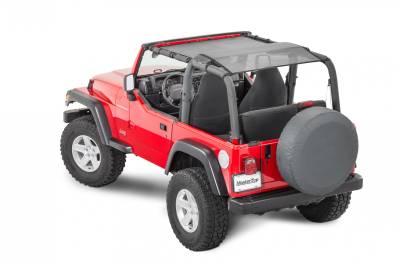 MasterTop - MasterTop 14220201 Mesh Bimini Top ShadeMaker Plus for 92-06 Jeep Wrangler YJ/TJ
