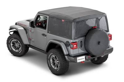 MasterTop - MasterTop 16032501 Black Mesh Trail Screens for 18-24 Jeep Wrangler JL 2DR