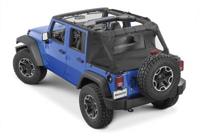 MasterTop - MasterTop 14450424 WindStopper Pls/Tonneau Cover Combo for 07-18 Wrangler JK 4DR