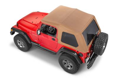 MasterTop - MasterTop 15701217 Fast Back Fabric Top Tint Glass Spice Dia for 97-06 Wrangler