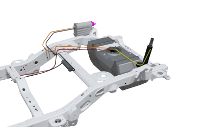 Motobilt - Motobilt MB5033 EVAP & Fuel Line Modification Kit for Rear Mounted Fuel Tank In