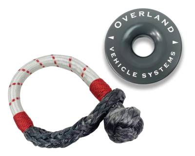 Overland Vehicle Systems - Overland Vehicle Systems 19-4716 Recovery Ring Soft Shackle Combo Pack 41000lb