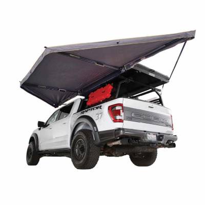 Overland Vehicle Systems - Overland Vehicle Systems 19609917 180 LTE Awning Grey Body/Black Travel Cover