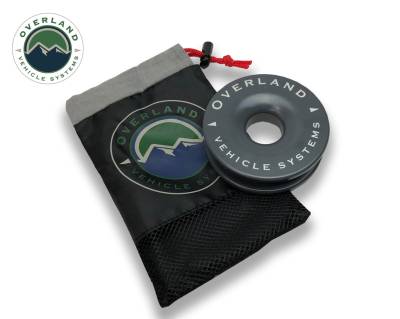 Overland Vehicle Systems - Overland Vehicle Systems 19230003 Snatch Ring 4.00 41000lb Gry w/Storage Bag