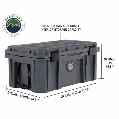 Overland Vehicle Systems - Overland Vehicle Systems 40100011 Stay Dry w/95 Quart Dry Box