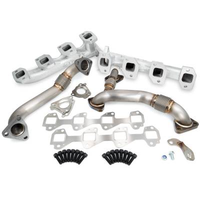 Pacific Performance Engineering - PPE 116111235 Manifolds & Up-Pipes Y Pipe LB7 Silver for 02-04 GM