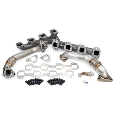 Pacific Performance Engineering - PPE 116111000 GM 6.6L Duramax High-Flow Exhaust Manifolds & Up-Pipes Kits 01-04