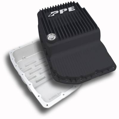 Pacific Performance Engineering - PPE 128051620 HD Cast Aluminum Transmission Pan Black for 07-20 GM w/6L80