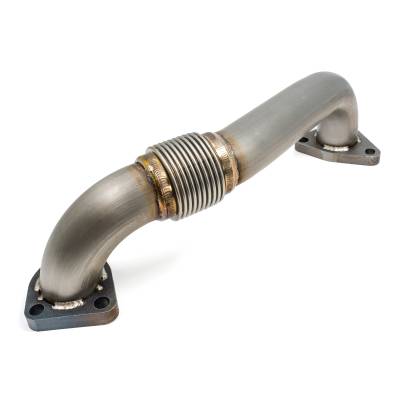 Pacific Performance Engineering - PPE 116119045 Left Long Up-Pipe Driver Side for 01-16 GM Duramax Diesel