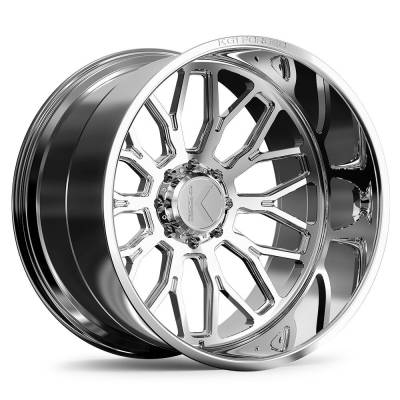 KG1 Wheels - KG1 Wheels KC019221288PM KC019 Jacked 22x12 8x180 -44mm Polished