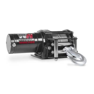 Warrior Winches - Warrior Winches 20SPS12-CAD Ninja 2000lb 12v Electric Winch w/Steel Rope