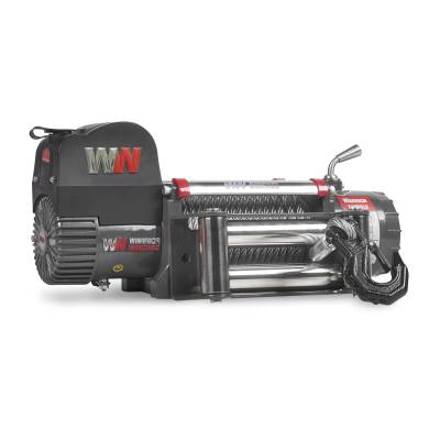 Warrior Winches - Warrior Winches 125VS12-CAD Samurai 12500lb 12v Electric Winch w/Steel Rope