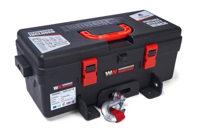 Warrior Winches - Warrior Winches 40PUA12-CAD Trojan 4K 12v Portable Utility Synthetic Rope Winch