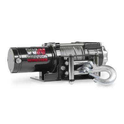 Warrior Winches - Warrior Winches 25SPS12-CAD Ninja 2500lb 12v Electric Winch w/Steel Rope