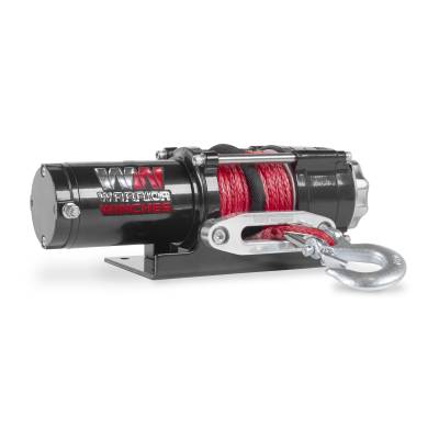 Warrior Winches - Warrior Winches 35SPA12-CAD Ninja 3500lb 12v Electric Winch w/Synthetic Rope