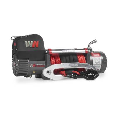 Warrior Winches - Warrior Winches 100VA12-CAD Samurai 10000lb 12v Electric Winch w/Synthetic Rope