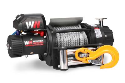 Warrior Winches - Warrior Winches T122S12-CAD T1000 22K Severe Duty 12v Electric Steel Rope Winch