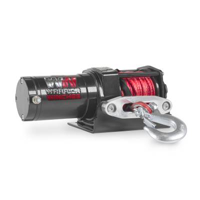 Warrior Winches - Warrior Winches 20SPA12-CAD Ninja 2000lb 12v Electric Winch w/Synthetic Rope