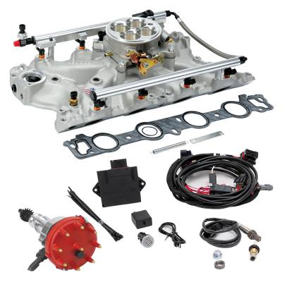 Edelbrock - Edelbrock 35680 Pro-Flo 4 EFI Traditional 4150-Style Kit for BB Ford 429-460