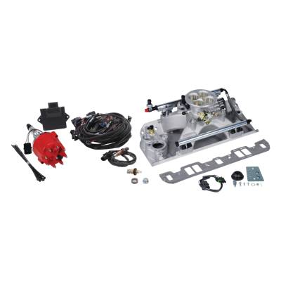 Edelbrock - Edelbrock 35650 Pro-Flo 4 EFI Traditional 4150-Style Kit 70-91 AMC 304360390401