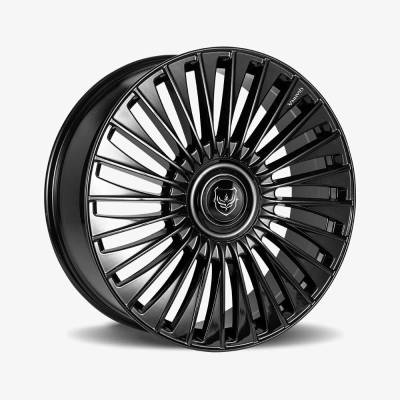 Gianna - Gianna Lusso 22x10.5 BLANK 25mm Gloss Black LUS-22105BLNK2573