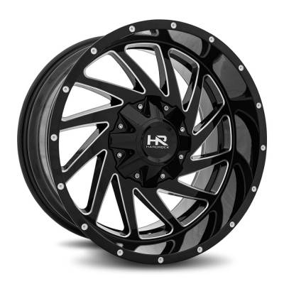 Hardrock Offroad - Hardrock Offroad H704 Crusher 20x10 8x170 -19mm Black/Milled H704-201070119GBM