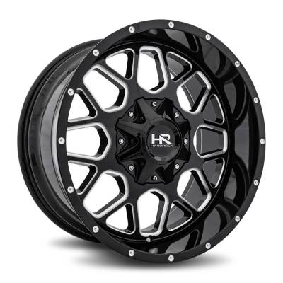 Hardrock Offroad - Hardrock Offroad H705 Gunner 20x9 5x150/5.5 0mm Black/Milled H705-209097000GBM