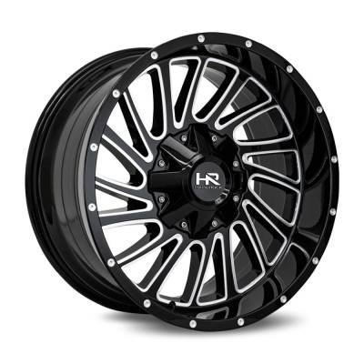 Hardrock Offroad - Hardrock Offroad H708 Overdrive 20x12 5x5.0 5x5.5 -51mm Black H708-201252151GBM