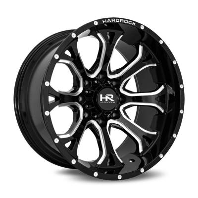 Hardrock Offroad - Hardrock Offroad H505 BloodShot 22x12 6x135 -51mm Black/Milled H505-221236151BM