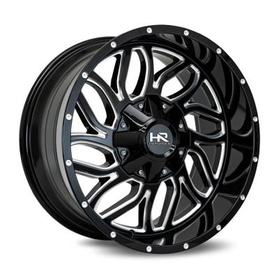 Hardrock Offroad - Hardrock Offroad H707 Destroyer 20x10 8x170 -19mm Black/Milled H707-201070119GBM