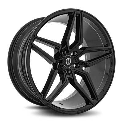 Curva Concepts - Curva Concepts C25 18x9.5 5x120 35mm Gloss Black C25-18951203572BLK