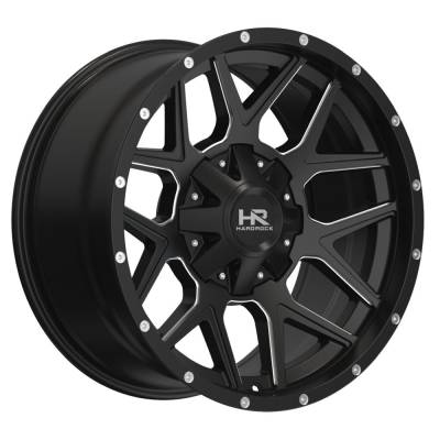 Hardrock Offroad - Hardrock Offroad H716 Rugged 20x10 8x6.5 -19mm Black/Milled H716-201081119GBM