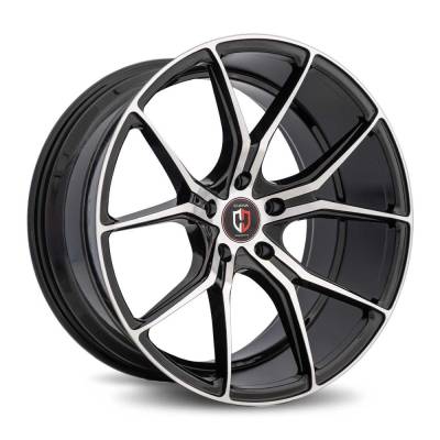 Curva Concepts - Curva Concepts C42 20x10 5x120 25mm Gloss Black/Machined C42-20101202572BMF