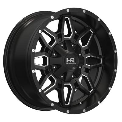 Hardrock Offroad - Hardrock Offroad H718 Striker 20x10 8x6.5 -19mm Black/Milled H718-201081119GBM