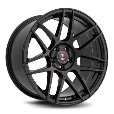 Curva Concepts - Curva Concepts C300 18x8.5 5x112 35mm Gloss Black C300-18851123573BLK