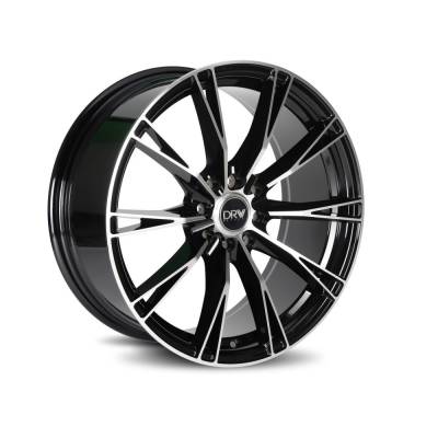 DRW - DRW D23 17x7.5 5x4.25/4.5 38mm Black/Machined D23-177510H1083873BMF