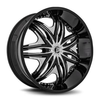 Diablo Wheels - Diablo Wheels Morpheus 24x10 BLANK 12mm Gloss Black MOR-241BLNK1273B