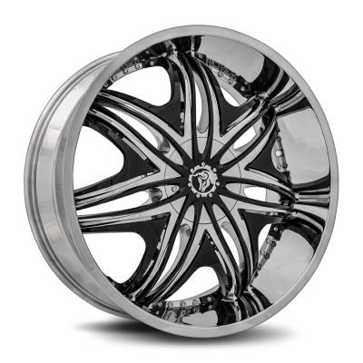 Diablo Wheels - Diablo Wheels MOR-241BLNK1278 Morpheus 24x10 BLANK 12mm Chrome