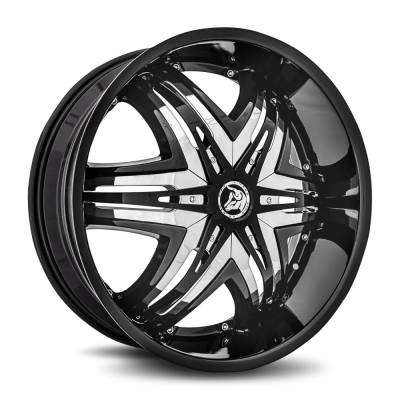 Diablo Wheels - Diablo Wheels DE Elite 22x8.5 BLANK 18mm Gloss Black DE-228BLNK1873B