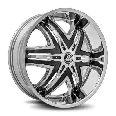 Diablo Wheels - Diablo Wheels DE Elite 22x9.5 BLANK 13mm Chrome DE-229BLNK1373