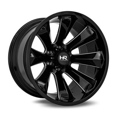 Hardrock Offroad - Hardrock Offroad H506 Xplosive 20x10 5x150 -19mm Black/Milled H506-201050119BM