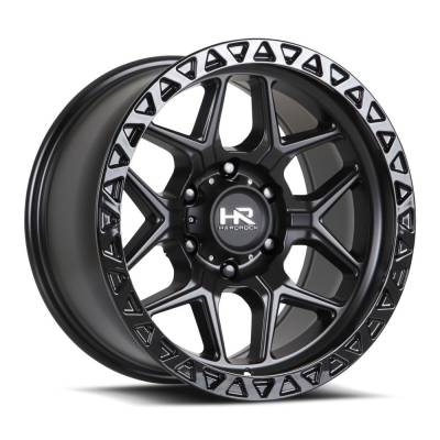 Hardrock Offroad - Hardrock H107-179036001BB H107 17x9 6x135 1mm Matte Black/Black