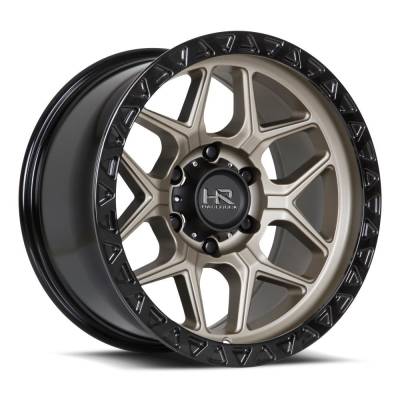 Hardrock Offroad - Hardrock Offroad H107 17x9 5x5.0 -12mm Matte Bronze/Black H107-179073112BR