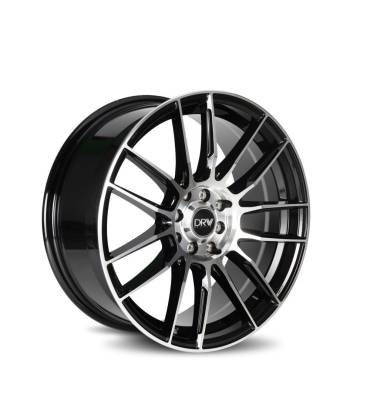 DRW - DRW D22 17x7.5 4x100/4.5 38mm Black/Machined D22-17758H3873BMF