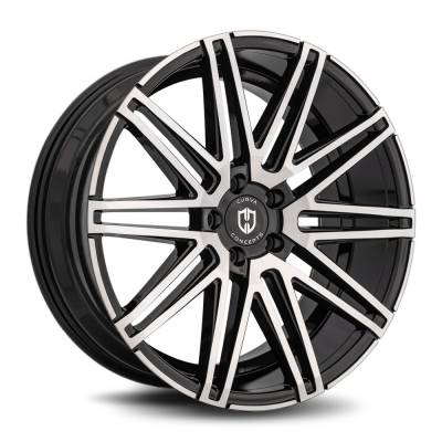 Curva Concepts - Curva Concepts C48 20x10.5 BLANK 40mm Gloss Black/Machined C48-20105BLNK4073BMF